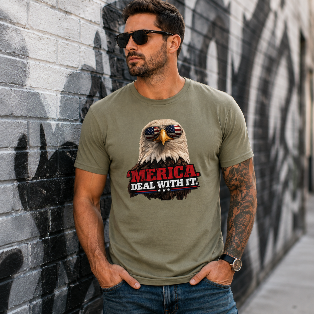 'Merica Deal With It (Unisex)