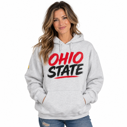 Ohio Brush Stroke Hoodie (Unisex)