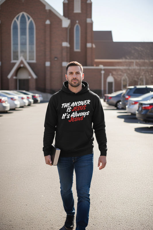 The Answer Is Jesus Hoodie (Unisex)