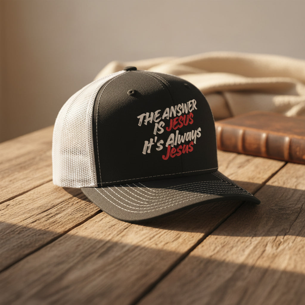The Answer Is Jesus Hat