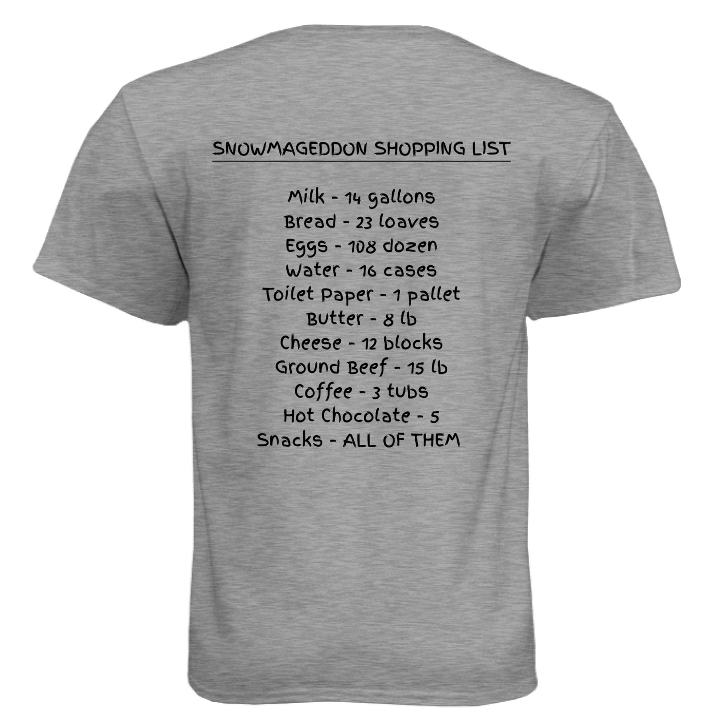 Dark Heather Grey (60/40) - BACK